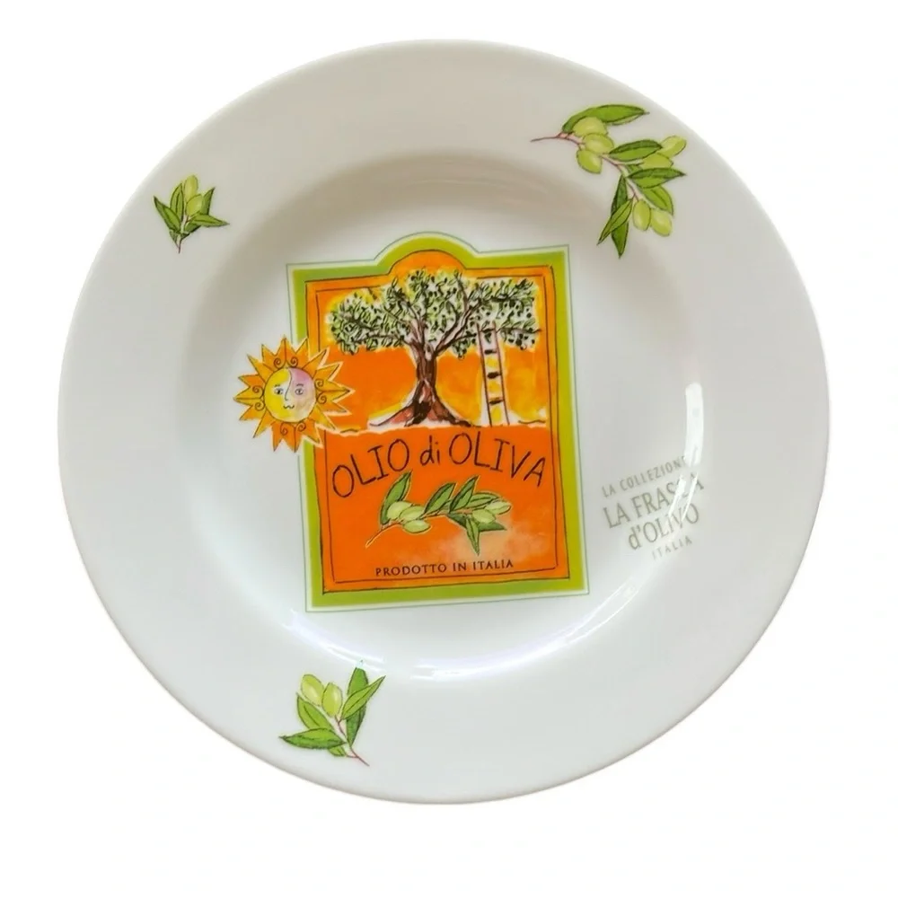 Crate & Barrel | La Frasca d’Olivo Collection of 6 Hors d'oeuvres Plates…